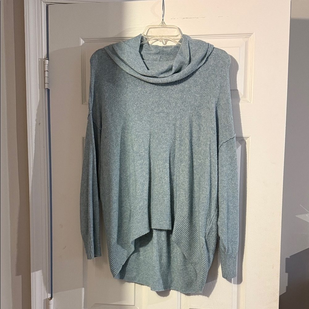 American Eagle Outfitters Soft Blue Cowl Neck Sweater